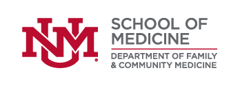 UNM School of Medicine Department of family and community medicine horizontal logo